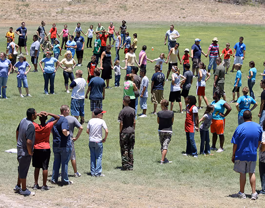 Recreation at Pecos River Encampment